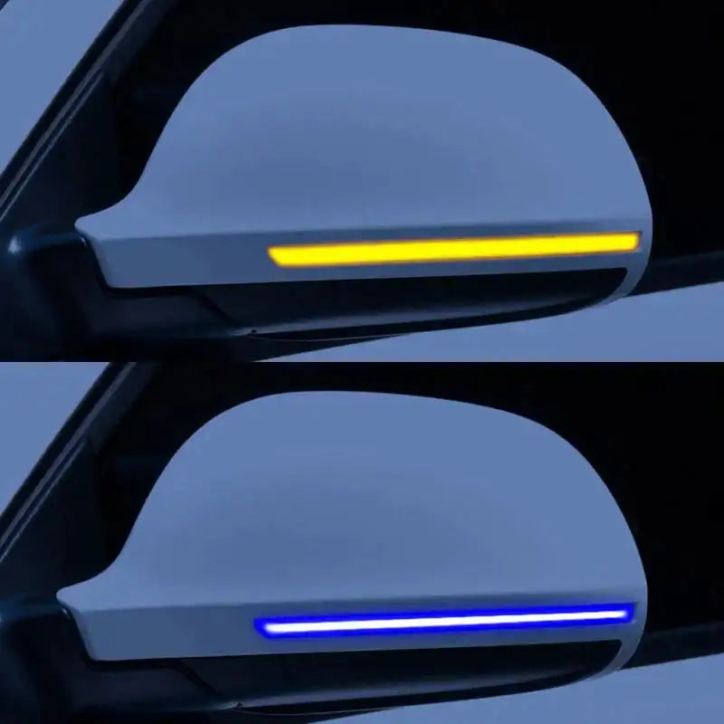 Dynamic LED Side Mirror Turn Signals for Audi A4 A5 A6 S4 Blue-Yellow