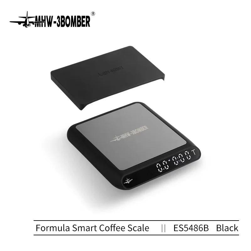 MHW-3BOMBER Coffee Scale With Timer &ndash; 0.1g Precision Black Scale / 2Kg