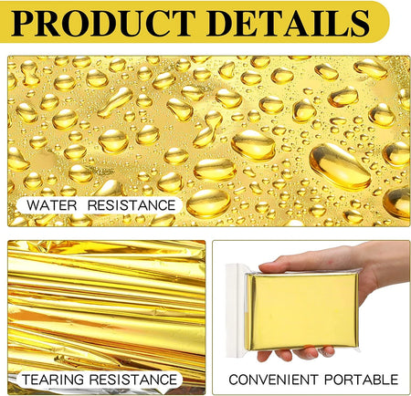 Gold-Silver Waterproof Emergency Survival Blanket 130x210cm