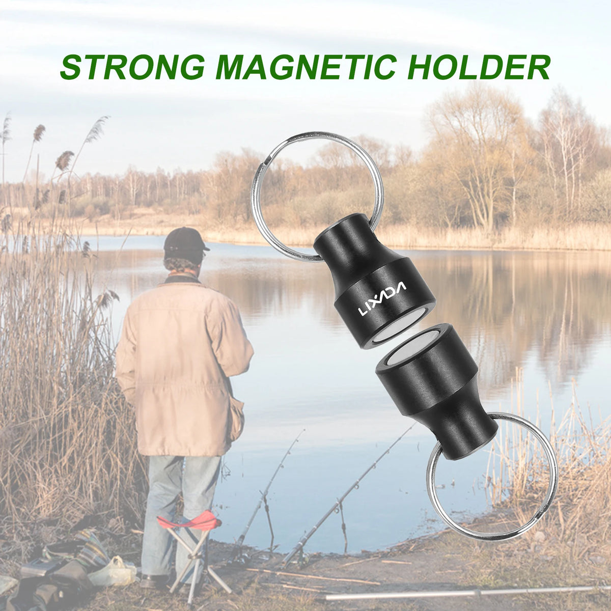 Lixada Fly Fishing Magnetic Net Release Holder &ndash; Clip