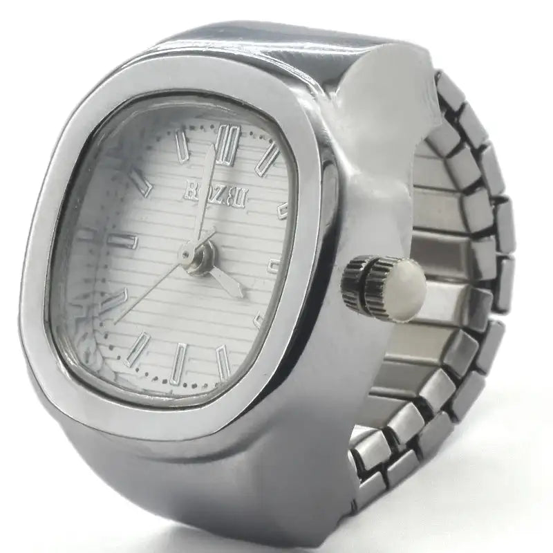 Ring Quartz Watch &ndash; Elegant Design for Couples silvery-white