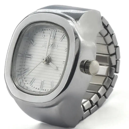 Ring Quartz Watch &ndash; Elegant Design for Couples silvery-white