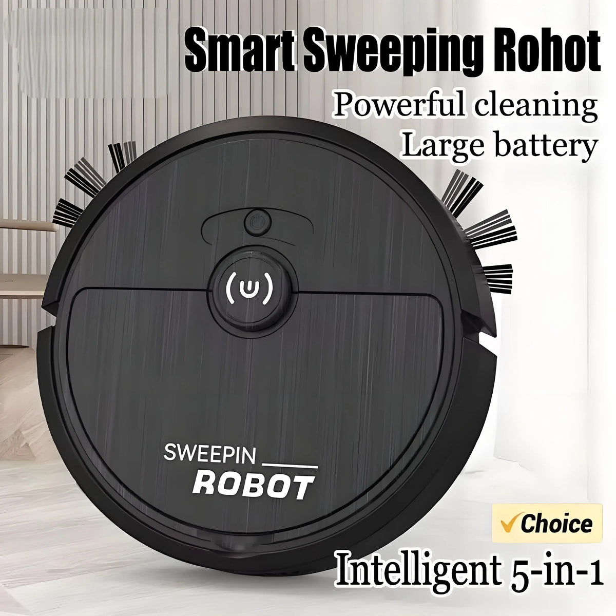 MIJIA 5-In-1 Portable Mini Robot Vacuum &ndash; USB Rechargeable