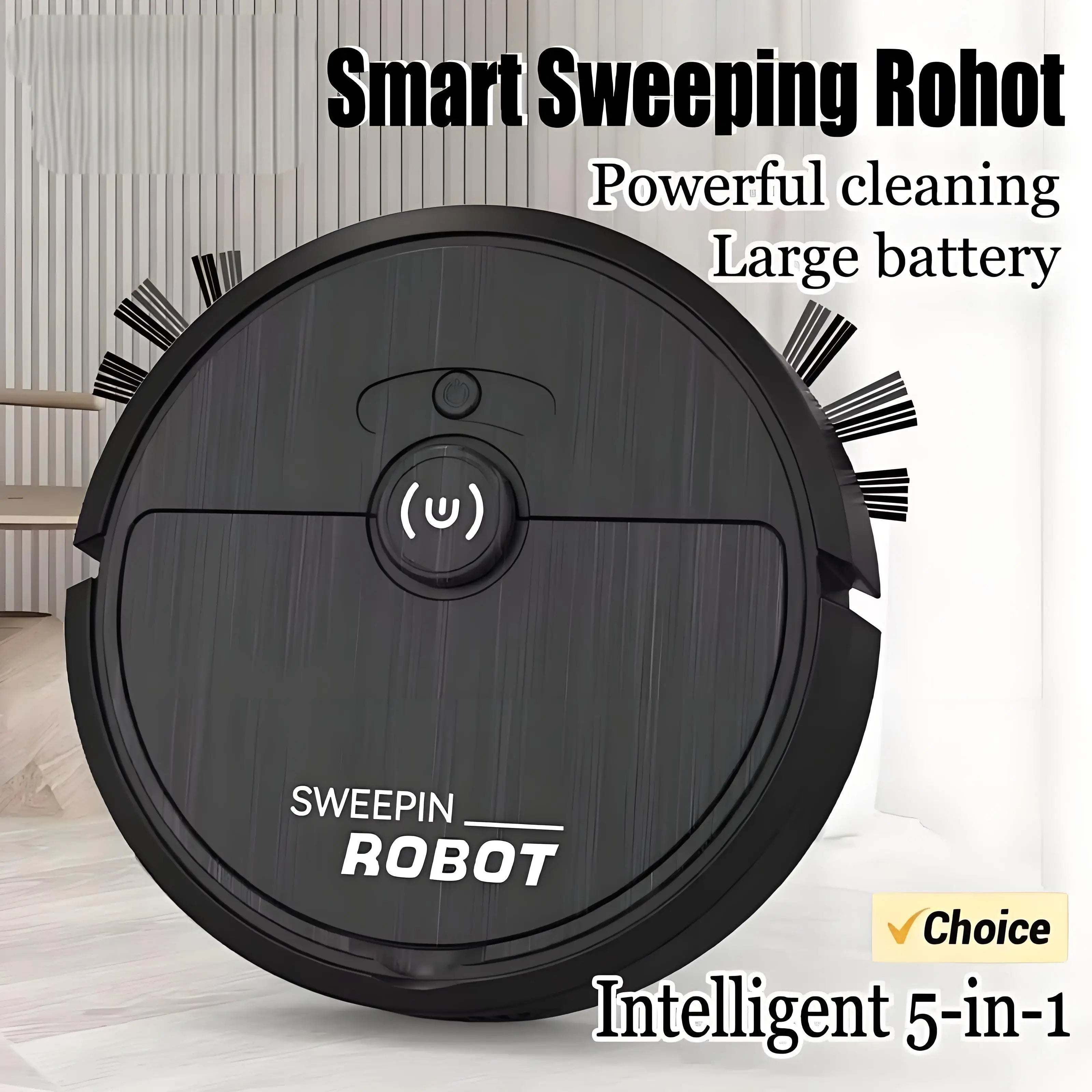 MIJIA 5-In-1 Portable Mini Robot Vacuum &ndash; USB Rechargeable