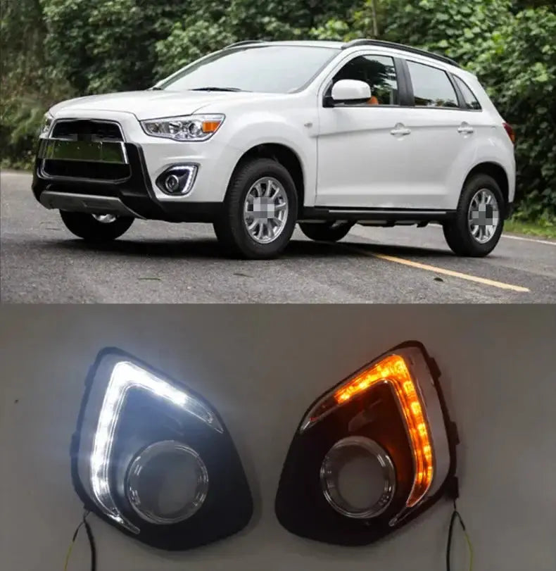 1 Set For Mitsubishi ASX 2013 2014 2015 LED DRL Daytime Running Lights Daylight Waterproof Fog Head Lamp by InterCyprus Trading Ltd