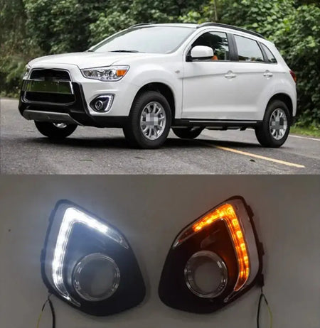 1 Set For Mitsubishi ASX 2013 2014 2015 LED DRL Daytime Running Lights Daylight Waterproof Fog Head Lamp by InterCyprus Trading Ltd
