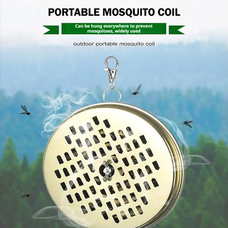 Stainless Steel Mosquito Coil Holder &ndash; Space-Saving Hangable Design