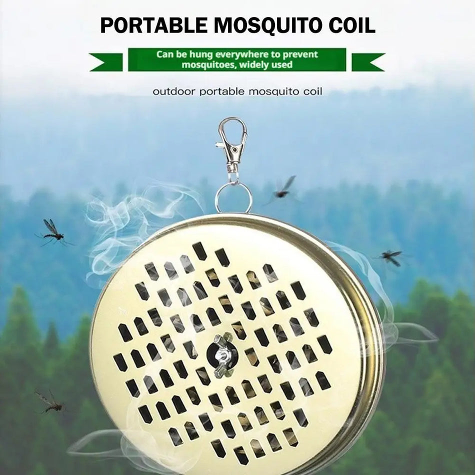Stainless Steel Mosquito Coil Holder &ndash; Space-Saving Hangable Design