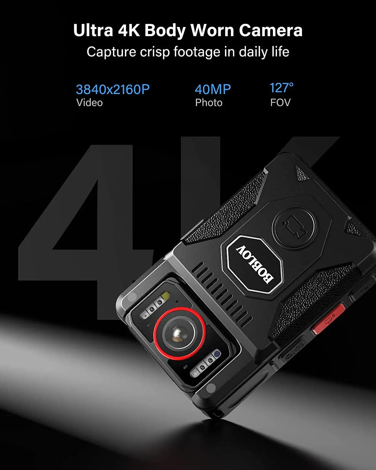 BOBLOV M7 Pro &ndash; 4K High-Resolution Video Recording