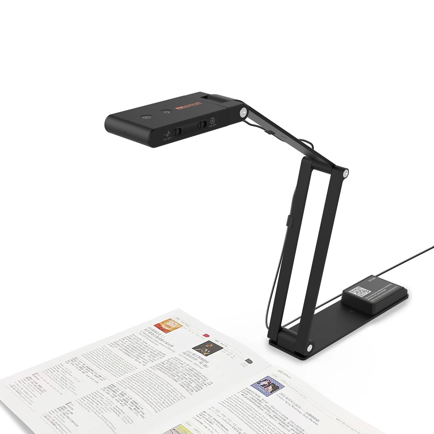 VIISAN VS13AI USB Document Camera &ndash; 13MP 4K Ultra HD Capture black