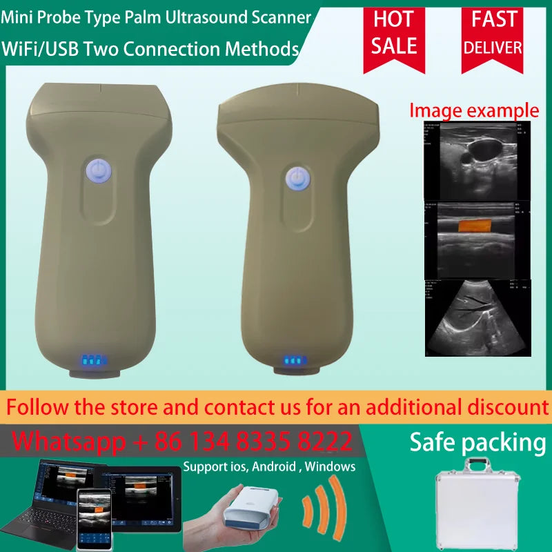 Przenośny bezprzewodowy skaner ultradźwiękowy 96E sonda Doppler kolorowy