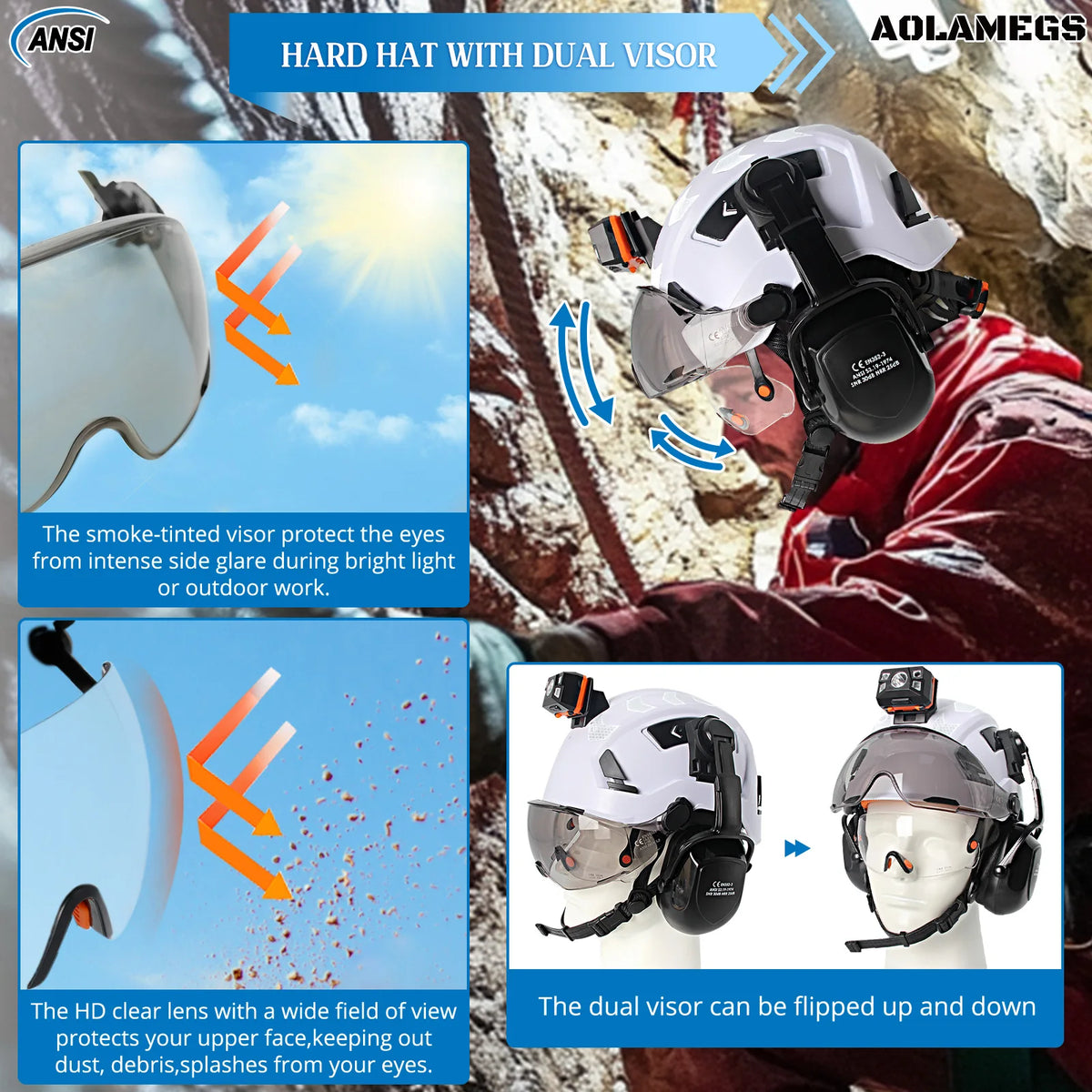 Aolamegs L8AQM0000 Safety Helmet &ndash; All In One Safety Gear