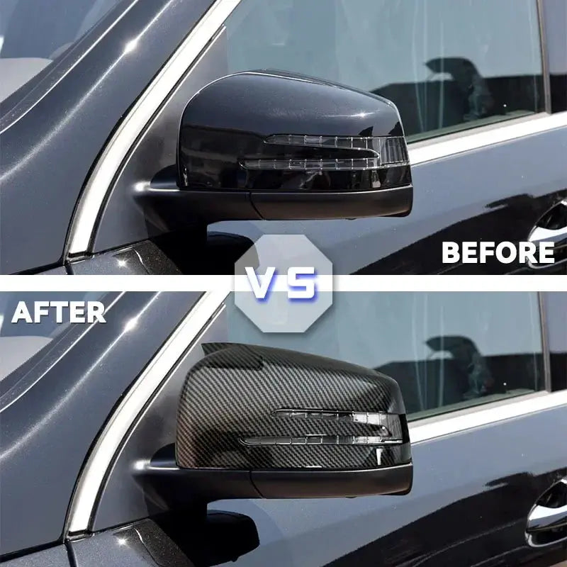 For Mercedes Benz W176 W246 W204 W212 W221 C117 X204 X156 2pcs Carbon Fiber Rearview side Mirror Cover by InterCyprus Trading Ltd