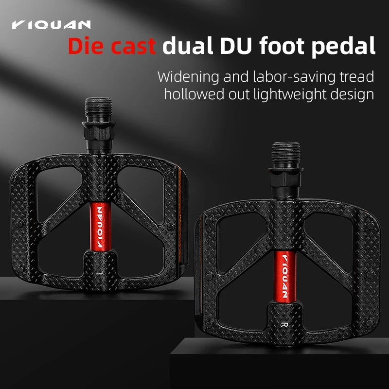 ESLNF Bearing DU Bicycle Pedal Ultralight Aluminum Alloy With Anti Slip