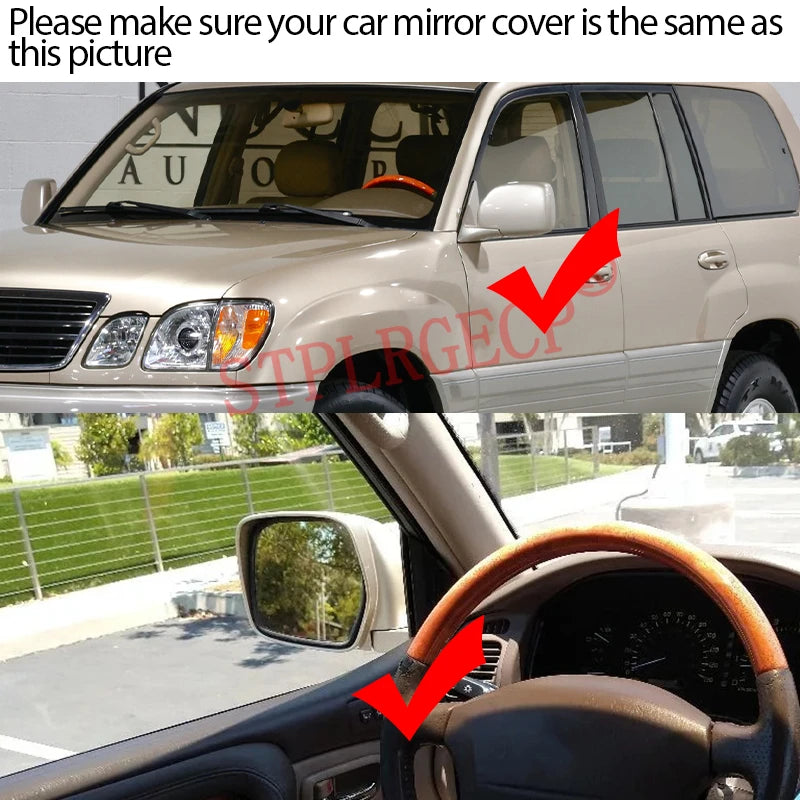 Verwarmde Zijspiegellens voor Toyota Land Cruiser LX470 1998-2007