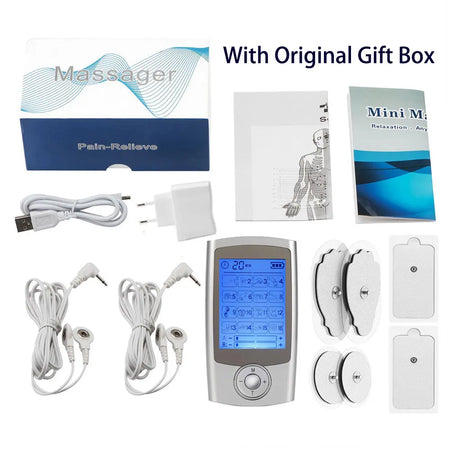 TENS Unit 16 Modes EMS Muscle Stimulator for Pain Relief and Relaxation 16TEN-SL-EU