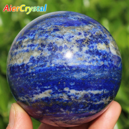 Natural Lapis Lazuli Crystal Ball &ndash; Reiki Healing Decor