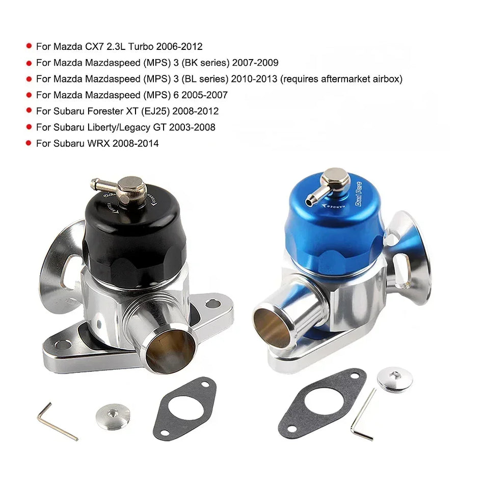 BOV Dual Port Dump Blow Off Ventil für Subaru WRX Impreza Forester