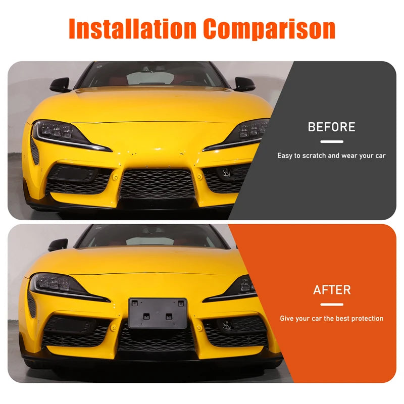 Toyota GR Supra Εμπρόσθια Πινακίδα Κυκλοφορίας ABS Μαύρο Εξωτερικό