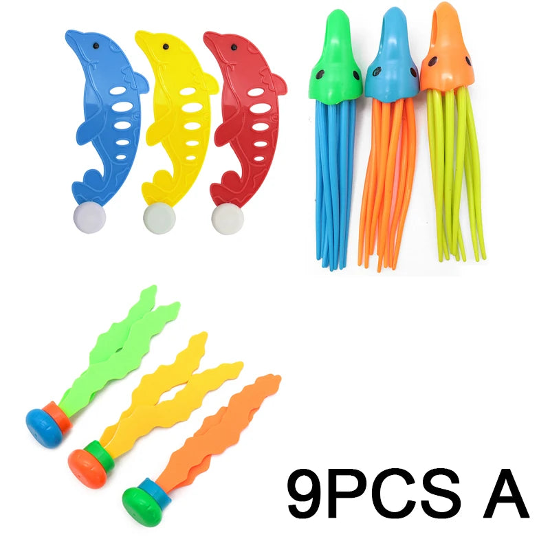 Choice Summer Diving Toys Set - Underwater Training Gear 9PCS 1