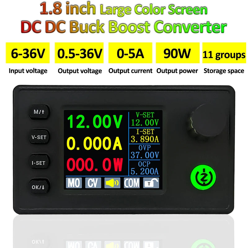 CC/CV DC-DC Buck-Boost Converter 40W/90W Lab Power