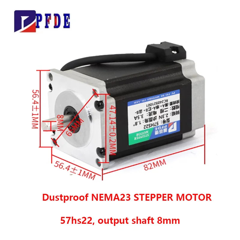 NEMA23 Stepper Motor 2.3N &ndash; High Holding Torque for Precision Carving and Drilling