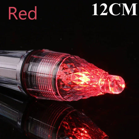 Deep Drop Underwater LED Lure Light &ndash; Night Fishing Glow Red 12CM / 10PCS