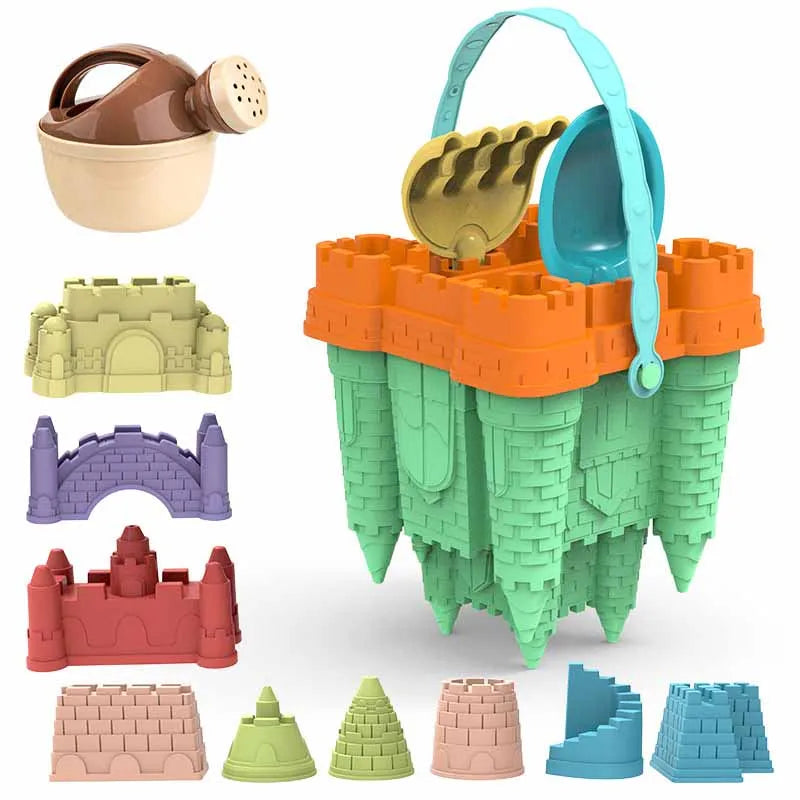 Creative Beach Sand Toys Set for Kids 2024 - Fun Pyramid Castle Molds, Perfect Outdoor Games for Boys and Girls
