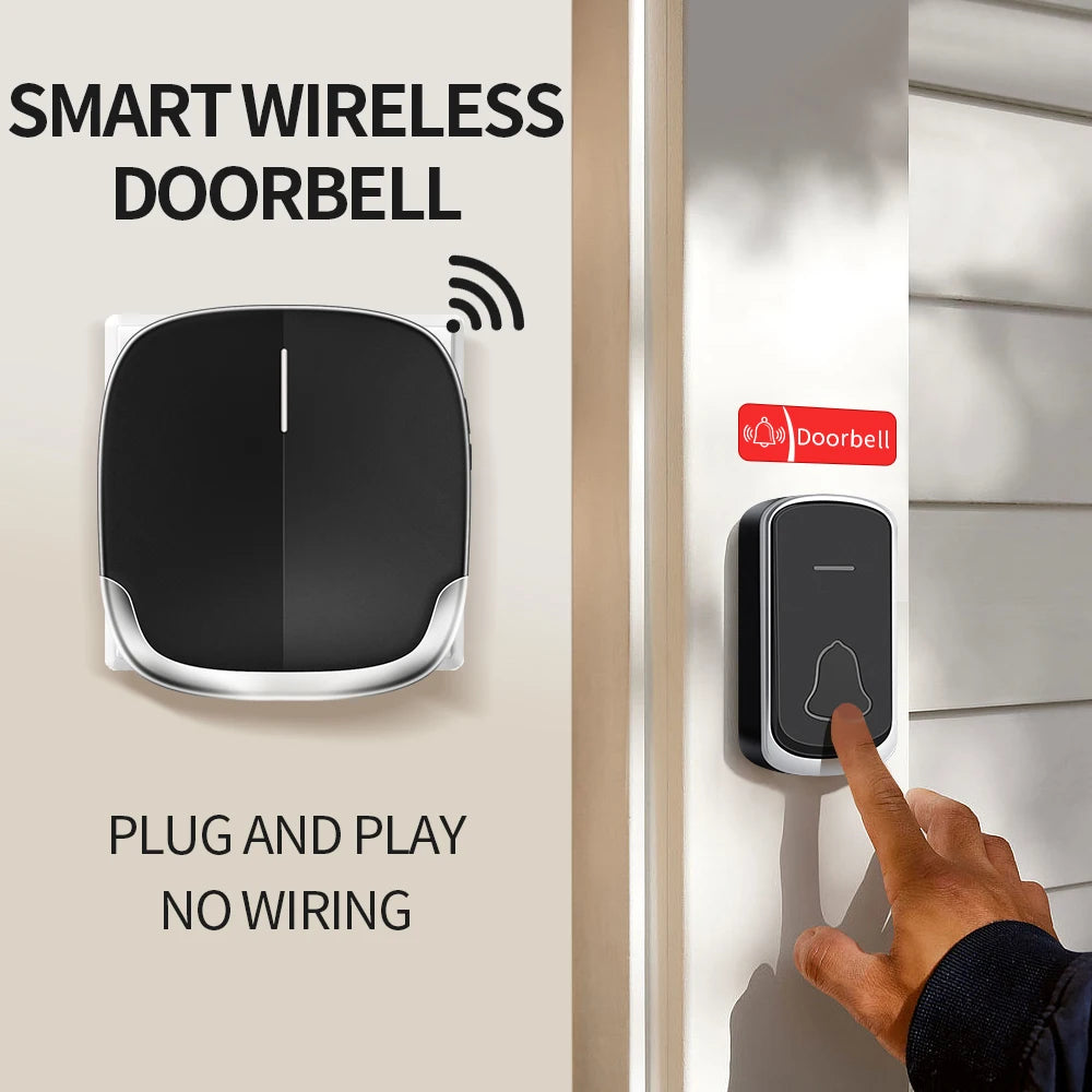Wireless Doorbell Self Powered &ndash; Weatherproof Outdoor Use