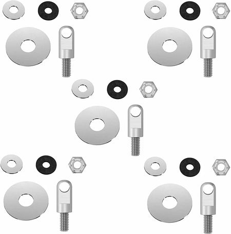 50 Cal Ammo Box Steel Lock Kit - Locking Hardware Set 5 Count