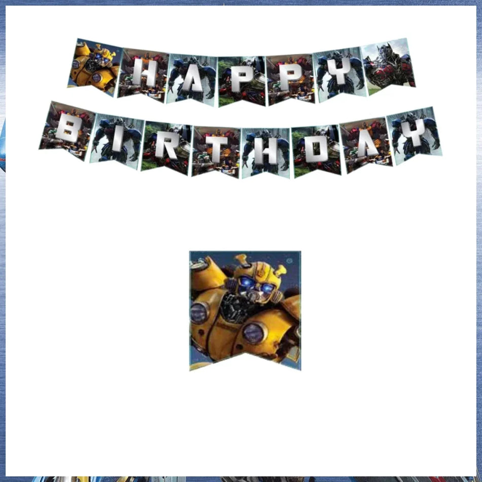 Shape Shifting Robot Party Supplies banner-1set