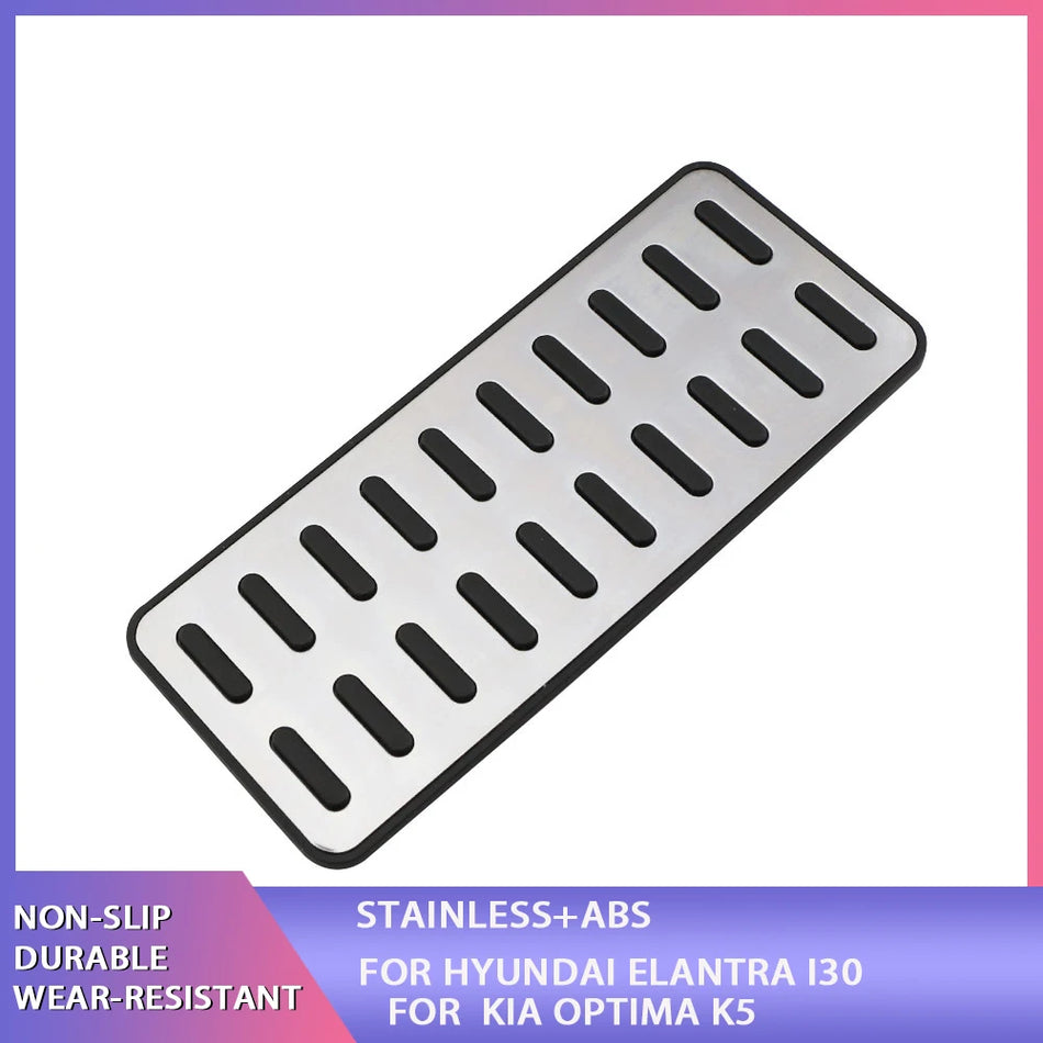 Kryt pedálu pro opěrku nohou z nerezové oceli pro Hyundai Creta, protiskluzový, odolný interiérový doplněk
