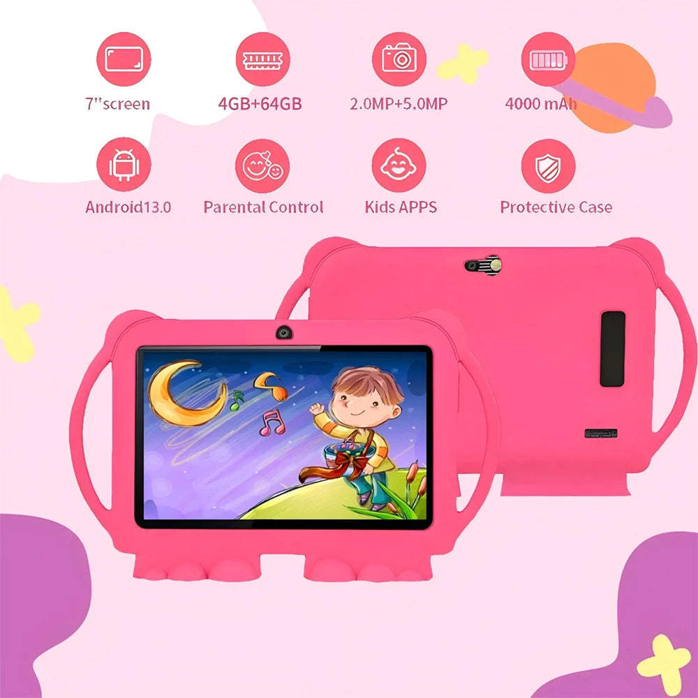 7 Inch 5G Kids Tablet Android 13 Quad Core &ndash; Ultra Slim