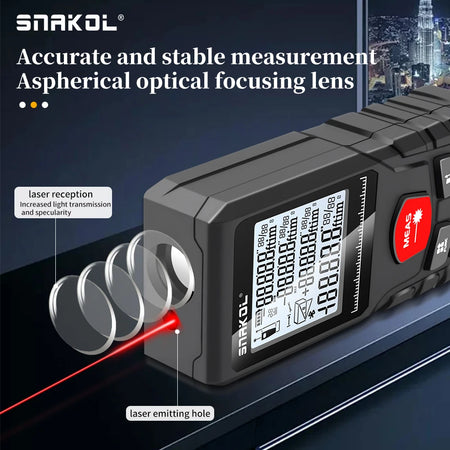 SNAKOL Professional Laser Distance Meter with Range Options up to 120m