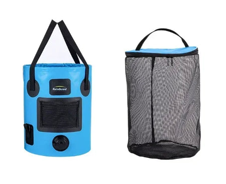 25L Portable Foldable Bucket &ndash; Waterproof Outdoor Water Storage blue with bag