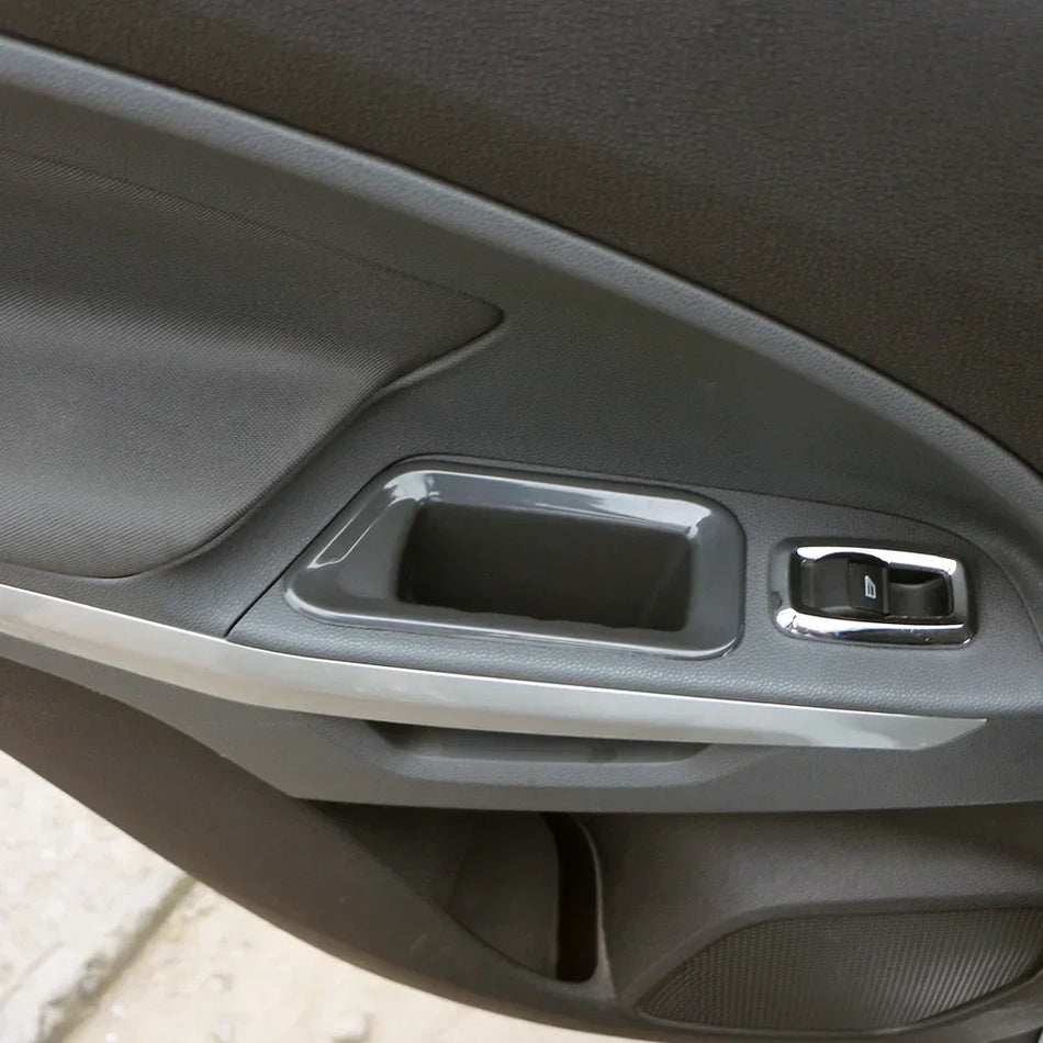 Ford EcoSport Θήκη Αποθήκευσης Υποβραχιόνιου Πόρτας, ABS Μαύρο, Σετ 2 Τεμαχίων