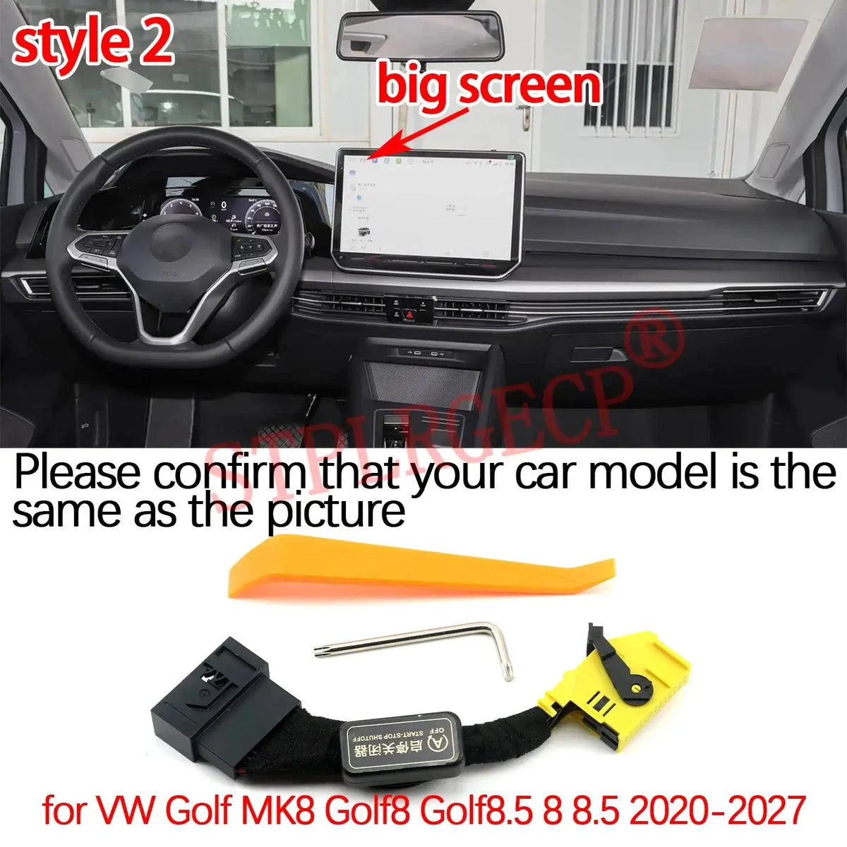 For Volkswagen VW Golf MK8 Golf8 2020-2027 Automatic Stop Start Engine System Off Cable Plug and Play Eliminator by InterCyprus Trading Ltd