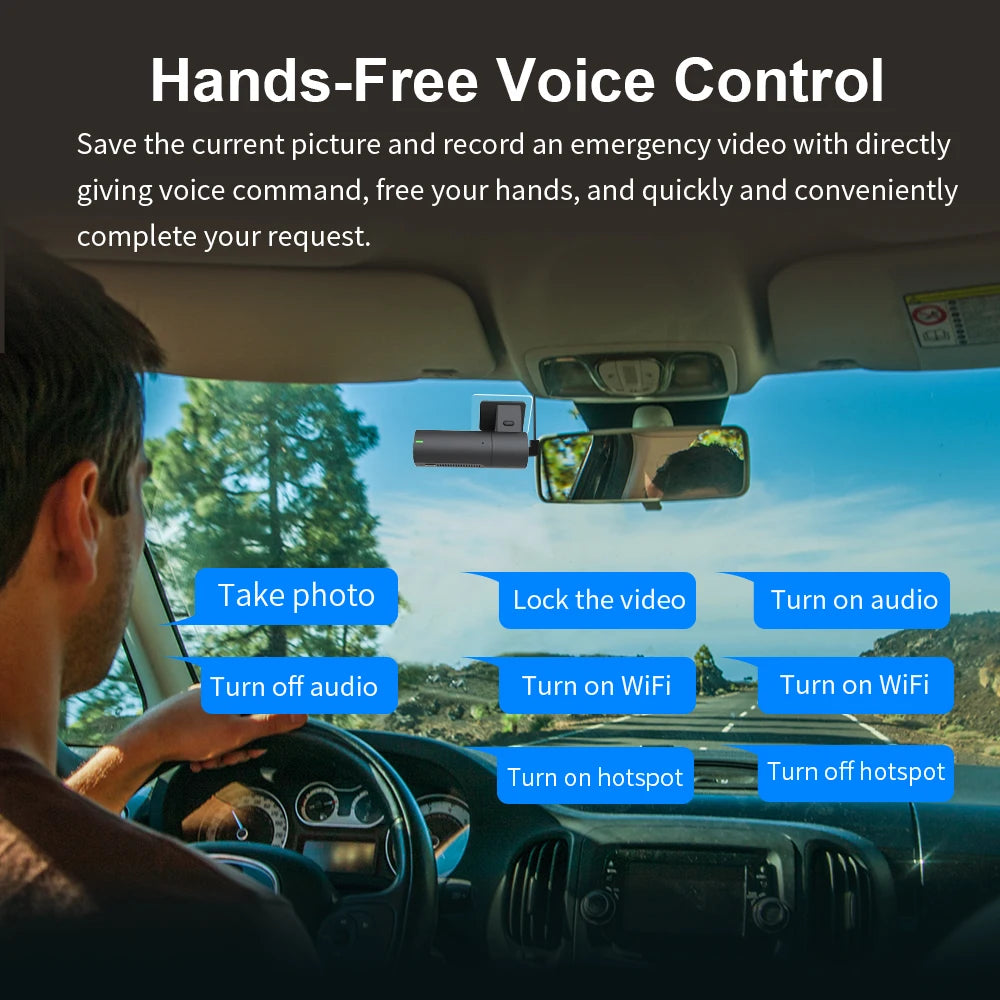 KAWA D6 Dash Cam 2K with WiFi &amp; Night Vision