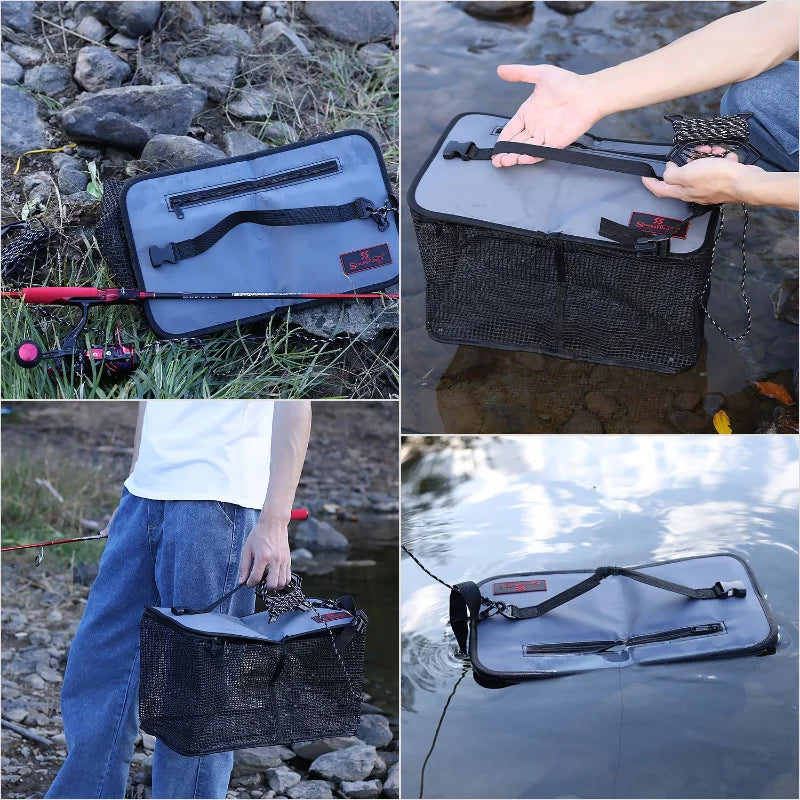 Sougayilang Foldable Fishing Cage Net - Carp, Crayfish &amp; Lobsters Trap