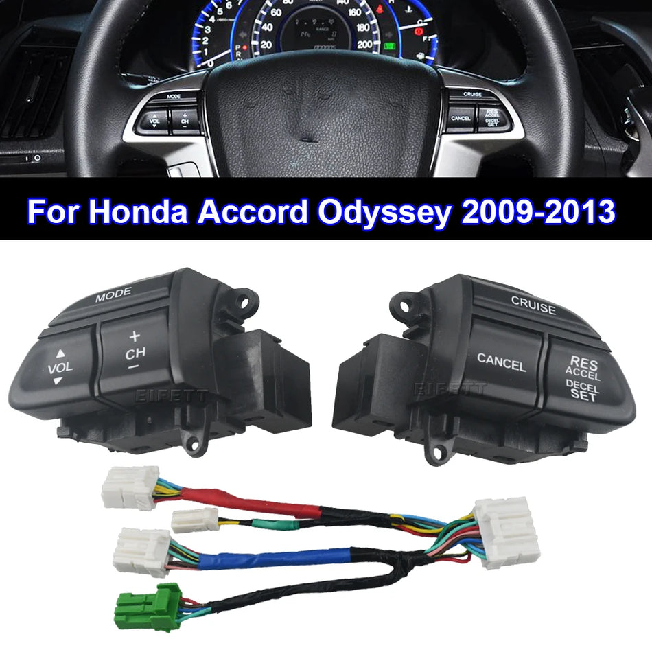 Interrupteur de contrôle de volant pour Honda Accord 2008-2013 Odyssey 2009-2013