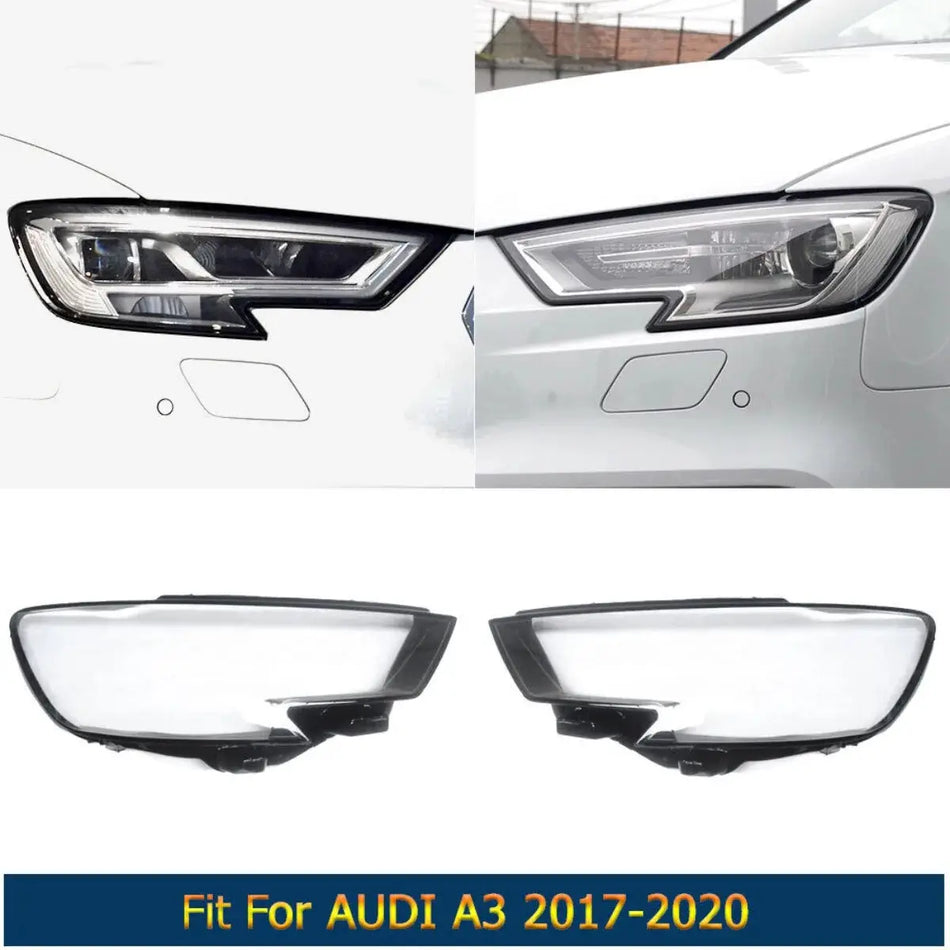 Headlight Lens Cover Clear for Audi A3 S3 Front Lamp Housing by InterCyprus Trading Ltd