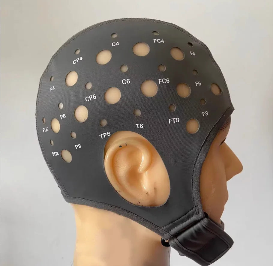 64 Channel Cotton EEG Electrode Cap For Brainwave Research