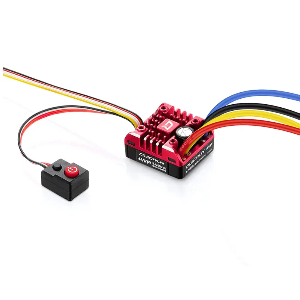 Hobbywing QuicRun WP 1080 G2 80A Brushed Waterproof ESC Electronic Speed Controller for 1/10 RC Rock Crawler Car by InterCyprus Trading Ltd