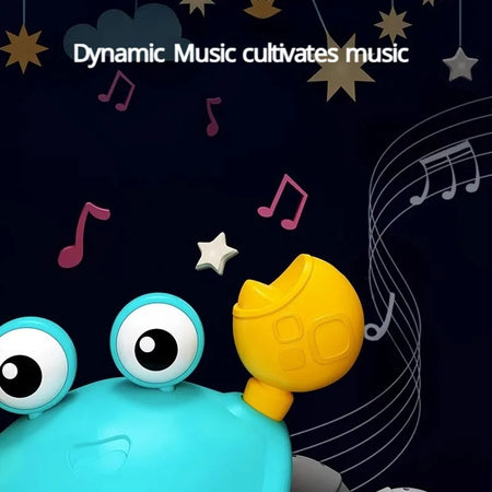 Interactive Musical Electric Crab Toy for Toddlers - Crawling, Educational &amp; Fun Christmas Gift