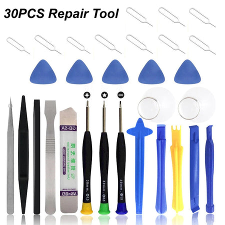 Universal Mobile Phone Repair Tool Kit for iPhone, iPad &amp; Laptops 30PCS Kit