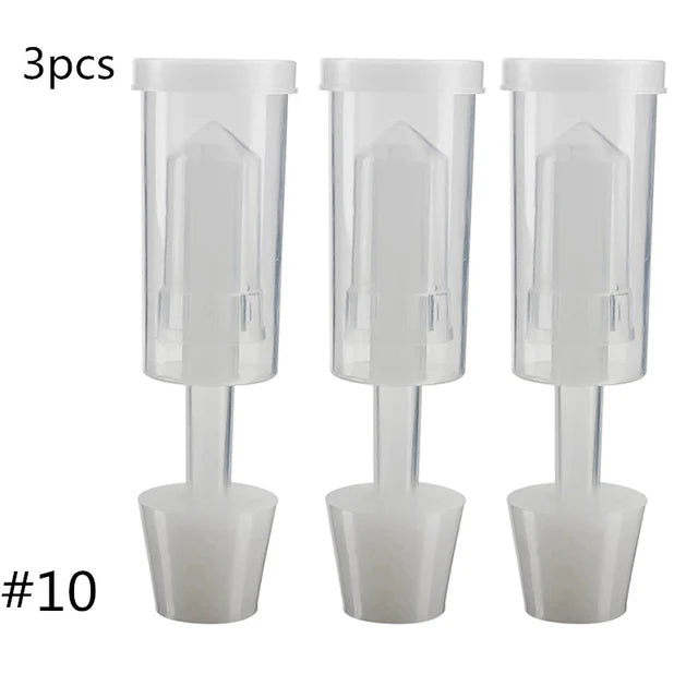 Plastic Homebrew Airlock Set &ndash; Silicone Grommets Included