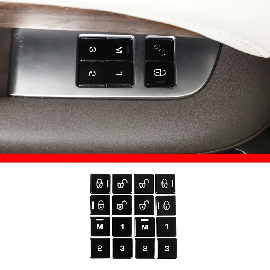 Parche de botón de memoria para asiento de acero para Range Rover Vogue L405