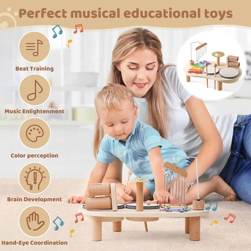 Bandstand Model Wooden Aeolian Bells &ndash; Educational Toy