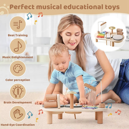 Bandstand Model Wooden Aeolian Bells &ndash; Educational Toy