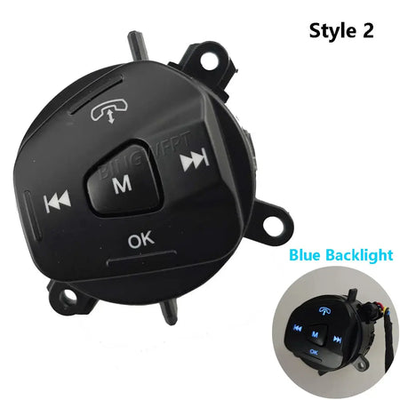Steering Wheel Volume Control Switch Button Left With Backlight For Ford Fiesta MK7 MK8 Ecosport 2013 2014 2015 Car Accessories by InterCyprus Trading Ltd